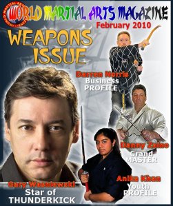darren norris on the cover of World Martial Arts Magazine